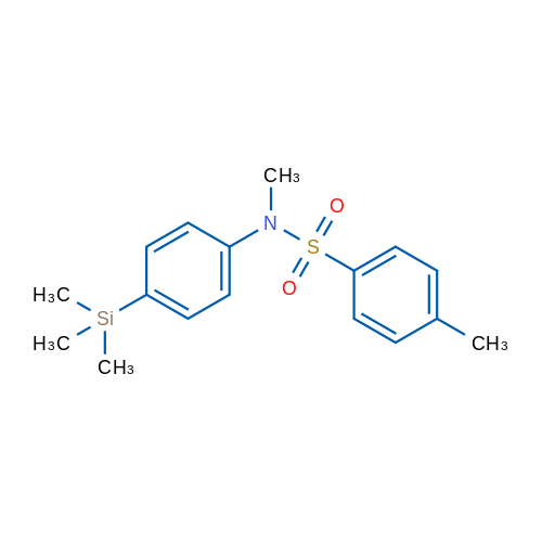 N,4-Dimethyl-N-[4-(trimethylsilyl)phenyl]benzenesulfonamide 250mg