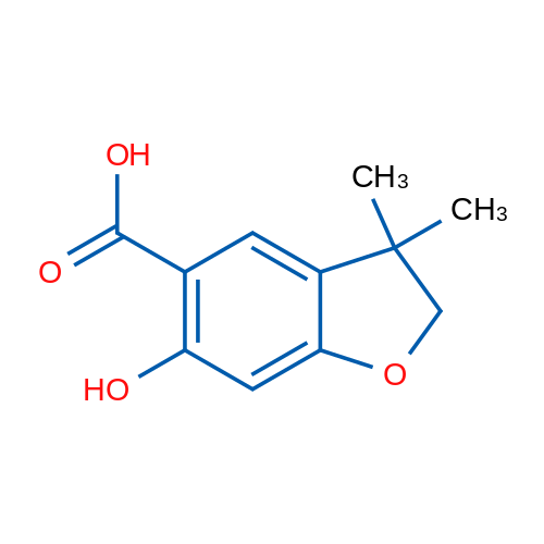 6-Hydroxy-3,3-dimethyl-2,3-dihydrobenzofuran-5-carboxylic acid 1g