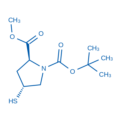1-(tert-Butyl) 2-methyl (2S,4R)-4-mercaptopyrrolidine-1,2-dicarboxylate 100mg
