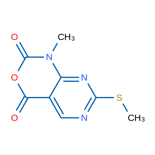 1-Methyl-7-(methylthio)-1H-pyrimido[4,5-d][1,3]oxazine-2,4-dione 1g