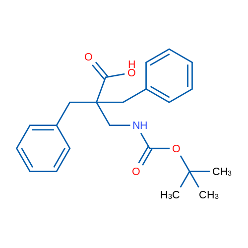 2,2-Dibenzyl-3-((tert-butoxycarbonyl)amino)propanoic acid 1g