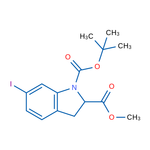 1-tert-Butyl 2-methyl 6-iodoindoline-1,2-dicarboxylate 1g