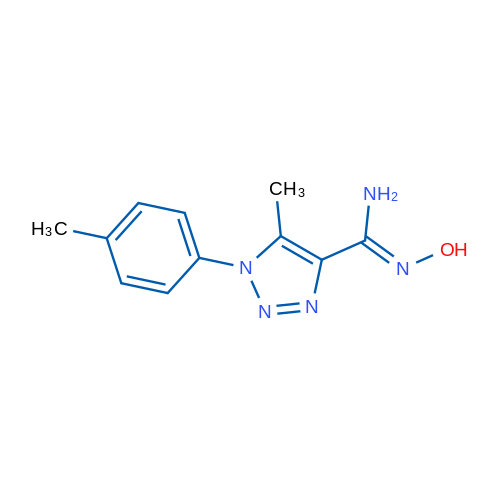 (Z)-N'-Hydroxy-5-methyl-1-(4-methylphenyl)-1H-1,2,3-triazole-4-carboximidamide 1g