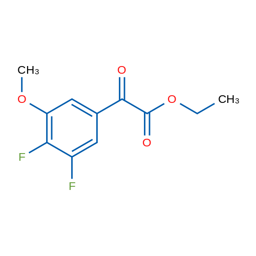 Ethyl 2-(3,4-difluoro-5-methoxyphenyl)-2-oxoacetate 1g