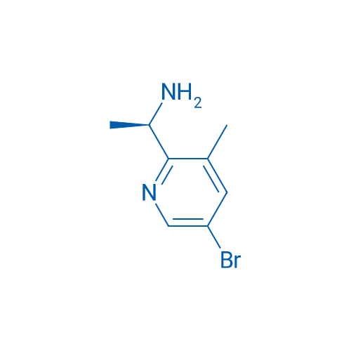 (1R)-1-(5-bromo-3-methyl(2-pyridyl))ethylamine 250mg
