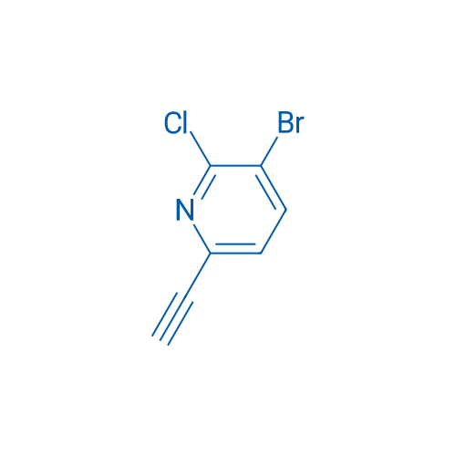 3-Bromo-2-chloro-6-ethynylpyridine 1g