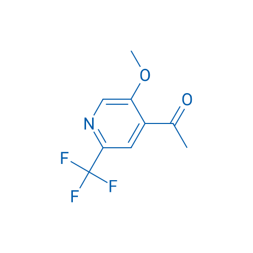 1-(5-Methoxy-2-(trifluoromethyl)pyridin-4-yl)ethan-1-one 50mg