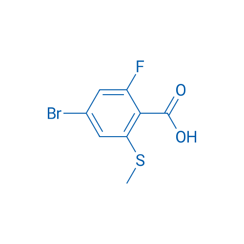 4-BROMO-2-FLUORO-6-(METHYLTHIO)BENZOIC ACID 1g