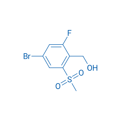 (4-BROMO-2-FLUORO-6-(METHYLSULFONYL)PHENYL)METHANOL 250mg