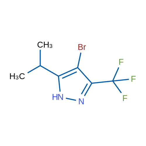 4-Bromo-5-iso-propyl-3-(trifluoromethyl)-1H-Pyrazole 250mg