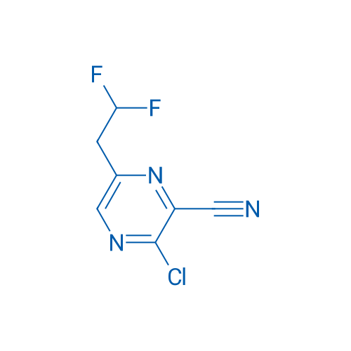 3-Chloro-6-(2,2-difluoroethyl)pyrazine-2-carbonitrile 1g