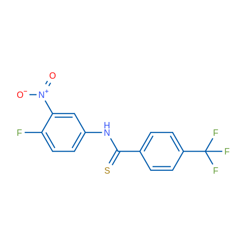 N-(4-Fluoro-3-nitrophenyl)-4-(trifluoromethyl)benzothioamide 1g