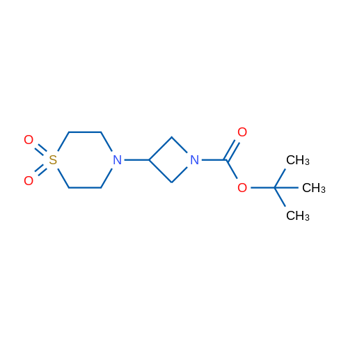 tert-Butyl 3-(1,1-dioxidothiomorpholino)azetidine-1-carboxylate 100mg