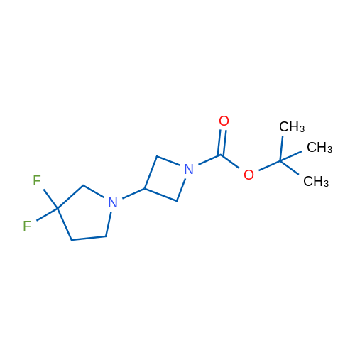 tert-Butyl 3-(3,3-difluoropyrrolidin-1-yl)azetidine-1-carboxylate 100mg