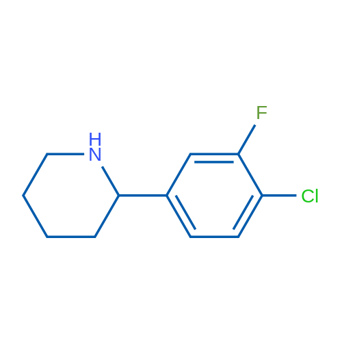2-(4-Chloro-3-fluorophenyl)piperidine 1g