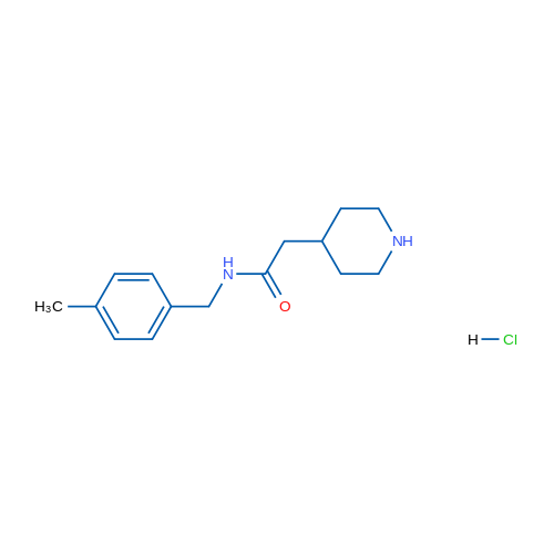 N-(4-Methylbenzyl)-2-(piperidin-4-yl)acetamide hydrochloride 1g