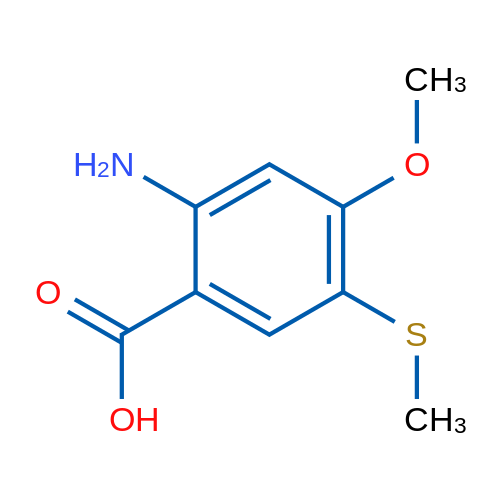 2-Amino-4-methoxy-5-(methylsulfanyl)benzoic acid 5g