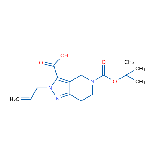 5-(tert-Butoxycarbonyl)-2-allyl-4,5,6,7-tetrahydro-2h-pyrazolo[4,3-c]pyridine-3-carboxylic acid 100mg