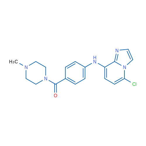 (4-(5-CHloroh-imidazo[1,2-a]pyridin-8-ylamino)phenyl)(4-methylpiperazin-1-yl)methanone 250mg