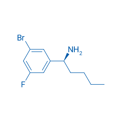 (S)-1-(3-bromo-5-fluorophenyl)pentan-1-amine 250mg