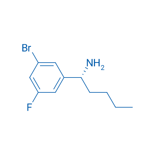 (R)-1-(3-bromo-5-fluorophenyl)pentan-1-amine 250mg