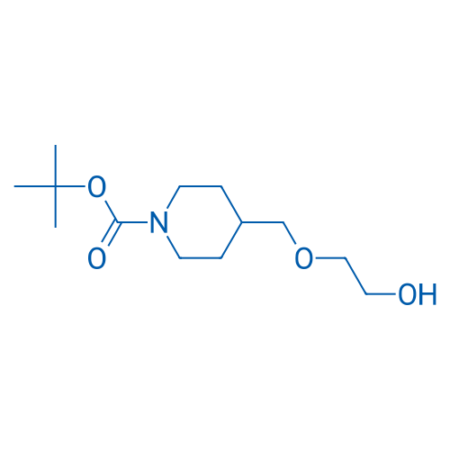 tert-Butyl 4-((2-hydroxyethoxy)methyl)piperidine-1-carboxylate 250mg