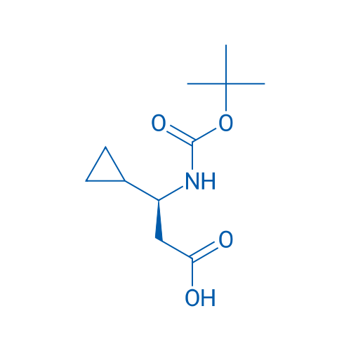 (S)-3-((tert-Butoxycarbonyl)amino)-3-cyclopropylpropanoic acid 100mg