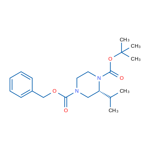 (R)-4-Benzyl 1-tert-butyl 2-isopropylpiperazine-1,4-dicarboxylate 1g