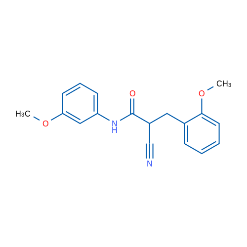 2-Cyano-3-(2-methoxyphenyl)-N-(3-methoxyphenyl)propanamide 1g