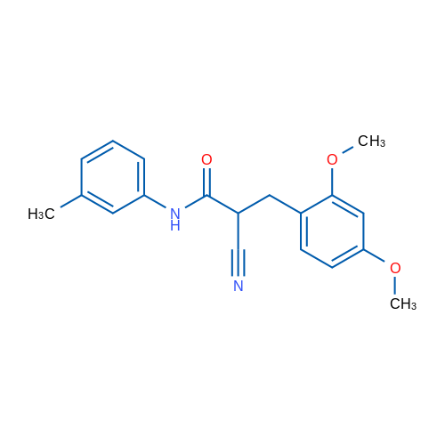 2-Cyano-3-(2,4-dimethoxyphenyl)-N-(3-methylphenyl)propanamide 1g