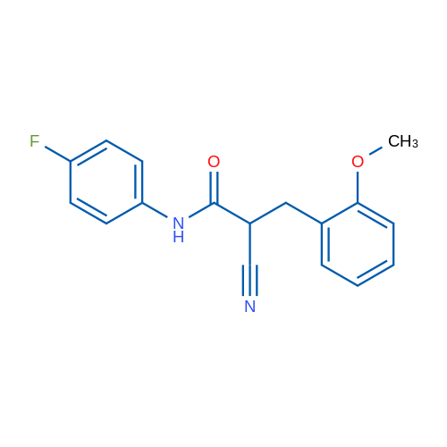 2-Cyano-N-(4-fluorophenyl)-3-(2-methoxyphenyl)propanamide 1g