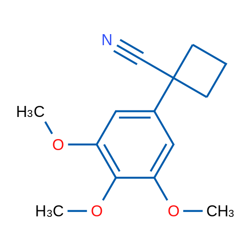 1-(3,4,5-Trimethoxyphenyl)cyclobutane-1-carbonitrile 1g