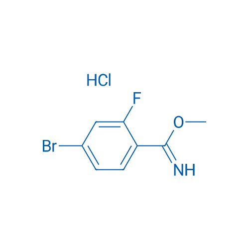 Methyl 4-bromo-2-fluorobenzimidate hydrochloride 1g