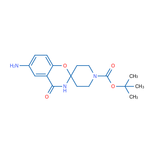 tert-Butyl 6-amino-4-oxo-3,4-dihydrospiro[benzo[e][1,3]oxazine-2,4'-piperidine]-1'-carboxylate 1g