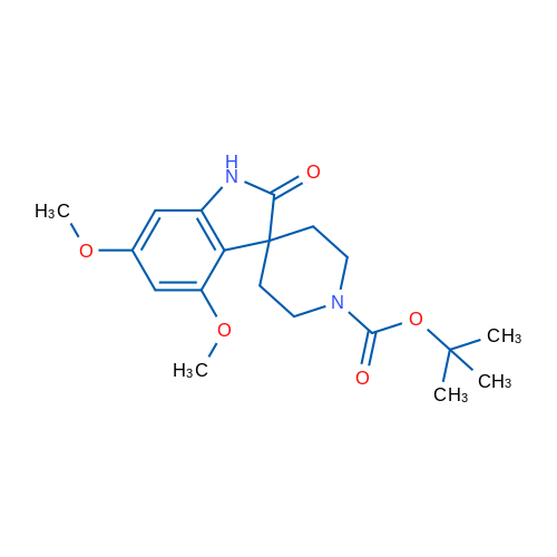 tert-Butyl 4,6-dimethoxy-2-oxospiro[indoline-3,4'-piperidine]-1'-carboxylate 1g