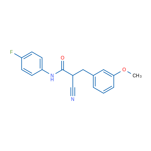 2-Cyano-N-(4-fluorophenyl)-3-(3-methoxyphenyl)propanamide 1g