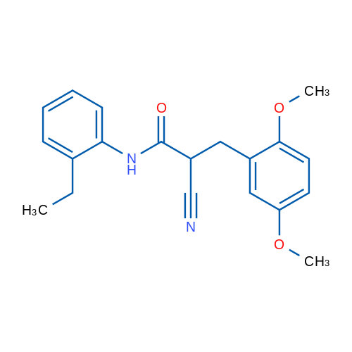 2-Cyano-3-(2,5-dimethoxyphenyl)-N-(2-ethylphenyl)propanamide 1g