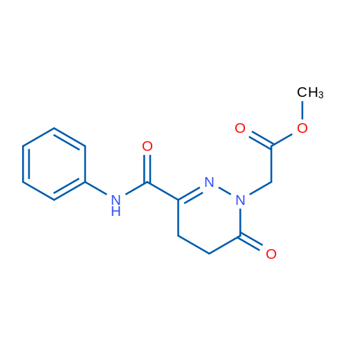 Methyl 2-[6-oxo-3-(phenylcarbamoyl)-1,4,5,6-tetrahydropyridazin-1-yl]acetate 1g