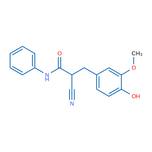 2-Cyano-3-(4-hydroxy-3-methoxyphenyl)-N-phenylpropanamide 1g