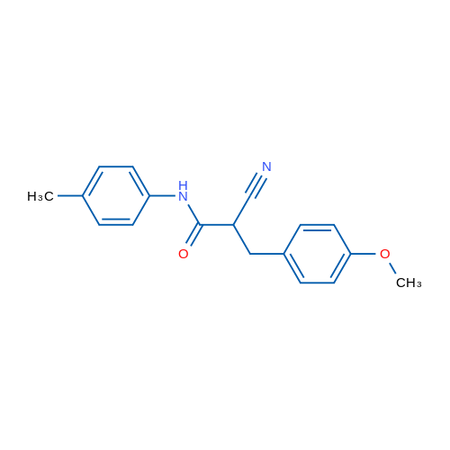 2-Cyano-3-(4-methoxyphenyl)-N-(4-methylphenyl)propanamide 1g