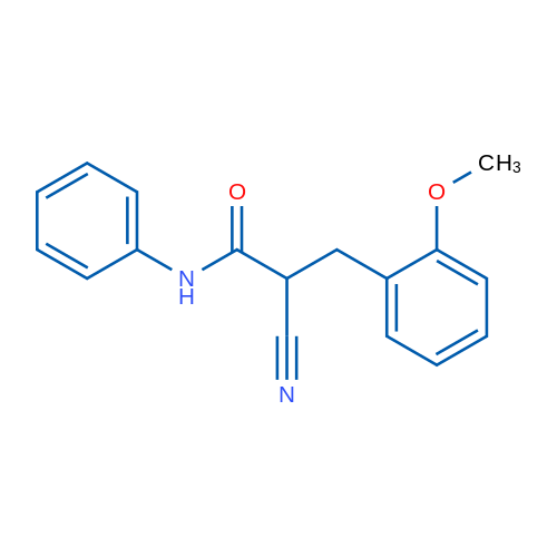 2-Cyano-3-(2-methoxyphenyl)-N-phenylpropanamide 1g
