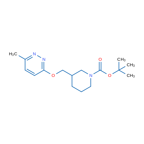 tert-Butyl 3-(((6-methylpyridazin-3-yl)oxy)methyl)piperidine-1-carboxylate 1g