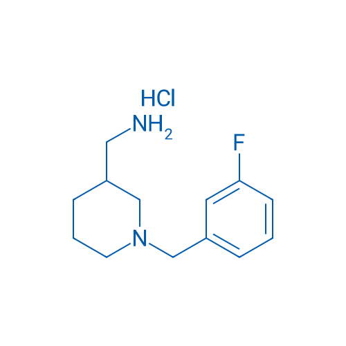 (1-(3-Fluorobenzyl)piperidin-3-yl)methanamine hydrochloride 1g