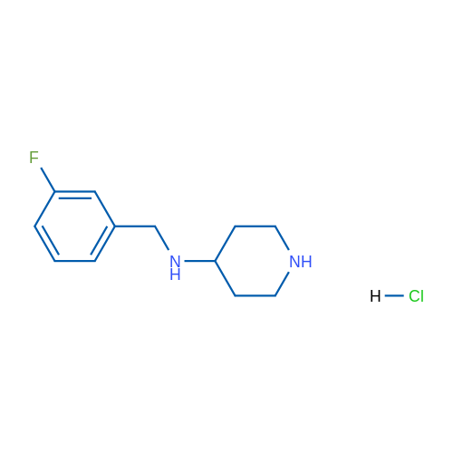 N-(3-Fluorobenzyl)piperidin-4-amine hydrochloride 1g