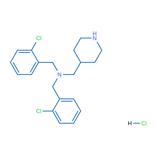 N,N-Bis(2-chlorobenzyl)-1-(piperidin-4-yl)methanamine hydrochloride 1g
