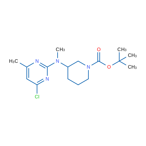 tert-Butyl 3-((4-chloro-6-methylpyrimidin-2-yl)(methyl)amino)piperidine-1-carboxylate 1g