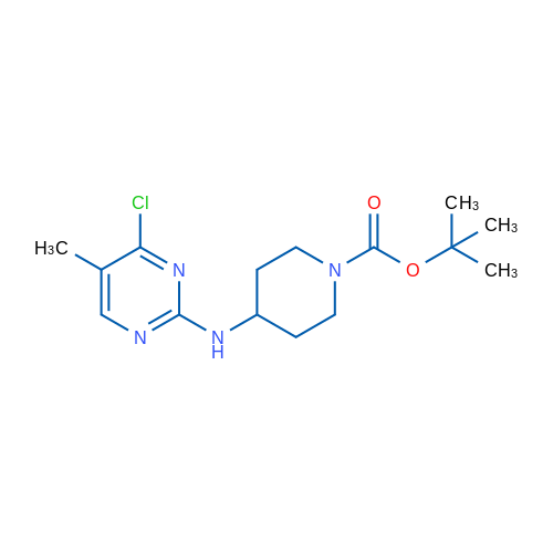 tert-Butyl 4-((4-chloro-5-methylpyrimidin-2-yl)amino)piperidine-1-carboxylate 1g
