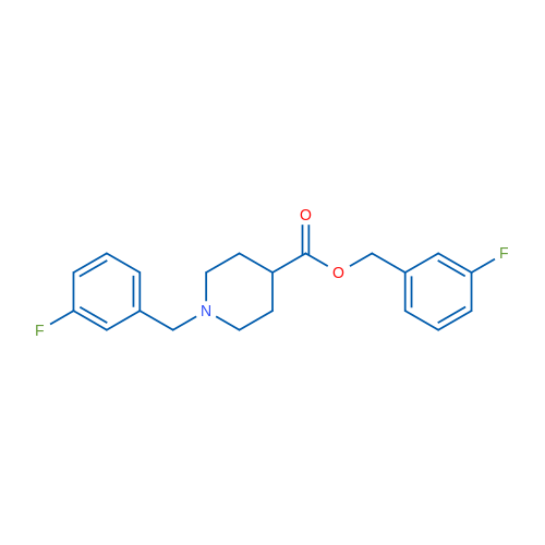 3-Fluorobenzyl 1-(3-fluorobenzyl)piperidine-4-carboxylate 1g