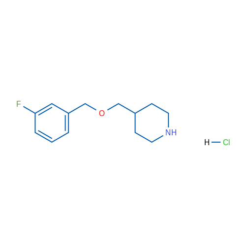 4-(((3-Fluorobenzyl)oxy)methyl)piperidine hydrochloride 5g