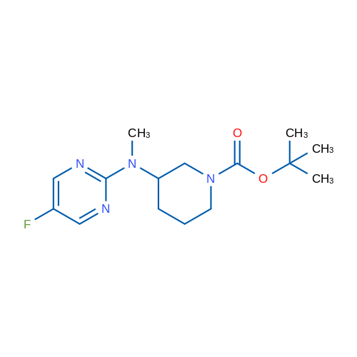 tert-Butyl 3-((5-fluoropyrimidin-2-yl)(methyl)amino)piperidine-1-carboxylate 1g